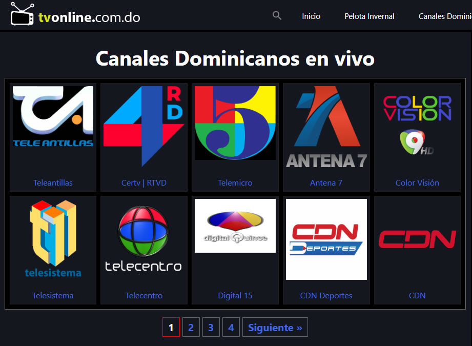Canales Dominicanos en vivo